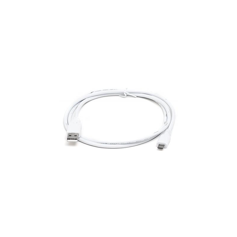 Дата кабель USB 2.0 AM to Micro 5P 0.6m Pro white REAL-EL (EL123500022)