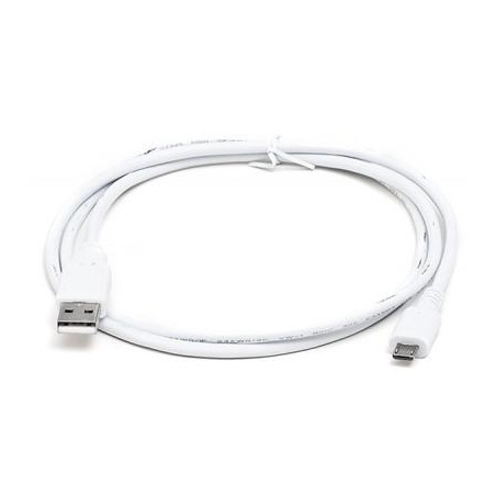 Дата кабель USB 2.0 AM to Micro 5P 0.6m Pro white REAL-EL (EL123500022)
