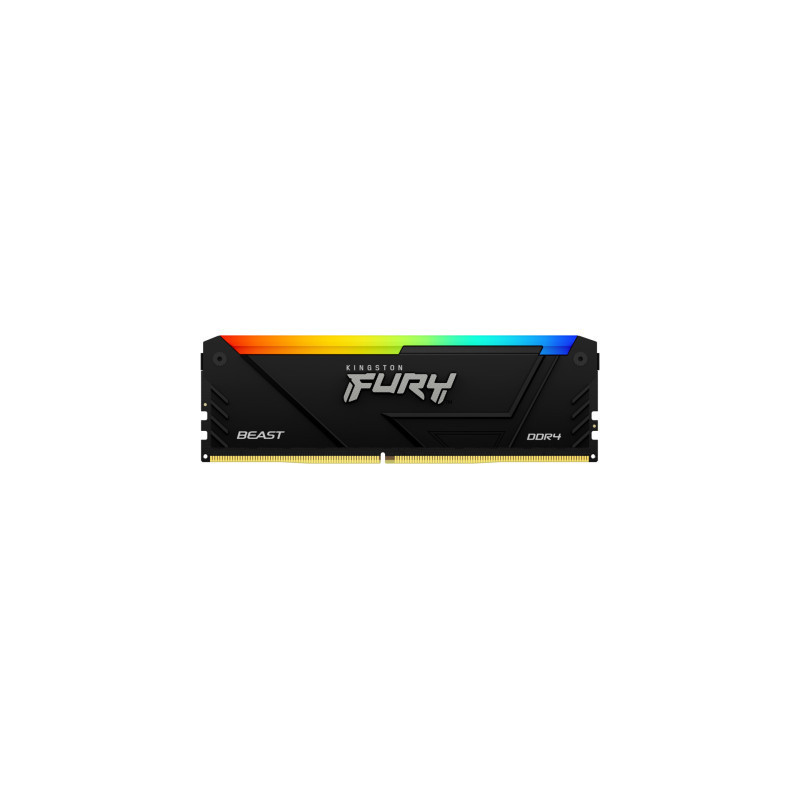 Модуль пам'яті для комп'ютера DDR4 16GB 3600 MHz Beast RGB Kingston Fury (ex.HyperX) (KF436C18BB2A/16)