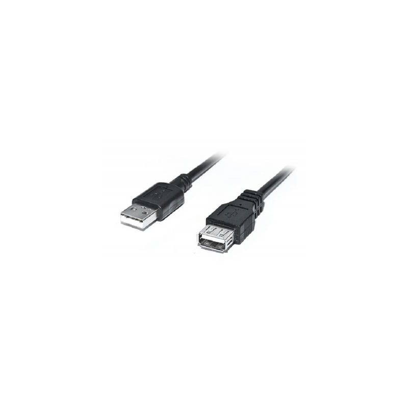 Дата кабель USB 2.0 AM/AF 2.0m Pro black REAL-EL (EL123500028)
