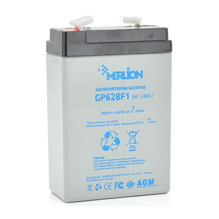 Батарея до ДБЖ Merlion MERLION AGM GP628F1 6 V-2,8Ah (GP628F1)