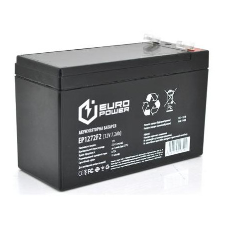Батарея до ДБЖ Europower 12В 7.2 Ач (EP12-7.2F2)
