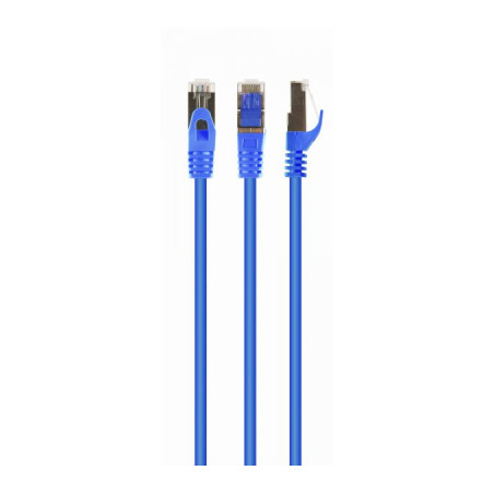 Патч-корд 3м S/FTP Cat 6A CU LSZH blue Cablexpert (PP6A-LSZHCU-B-3M)