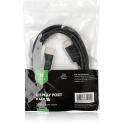 Кабель мультимедійний DisplayPort M to DisplayPort M 3.0m Vinga (VCPDPMM3BK)