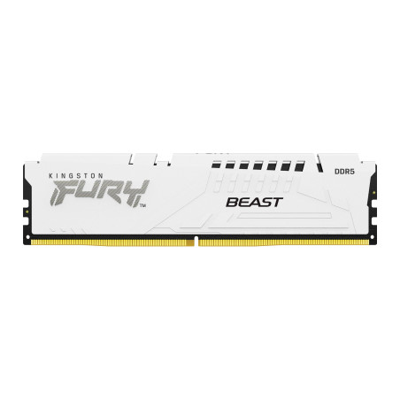 Модуль пам'яті для комп'ютера DDR5 16GB 5600 MHz FURY Beast White Kingston Fury (ex.HyperX) (KF556C36BWE-16)