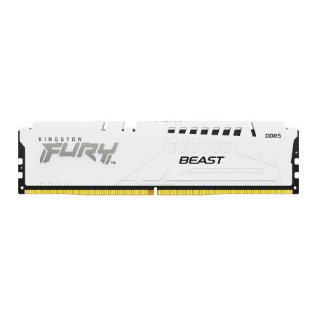 Модуль пам'яті для комп'ютера DDR5 32GB 5600 MHz FURY Beast White Kingston Fury (ex.HyperX) (KF556C40BW-32)
