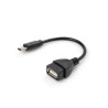 Перехідник OTG USB 2.0 AF to USB-C 0.1m Vinga (VCPDCOTGTCBK)