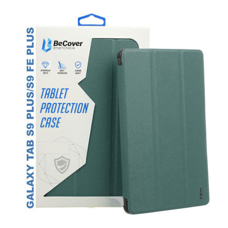 Чохол до планшета BeCover Smart Case Samsung Tab S9 Plus (SM-X810/SM-X816)/S9 FE Plus (SM-X610/SM-X616) 12.4" Dark Green (710323