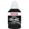 Чорнило WWM Canon GI-40 для G5040/G6040 190г Black Pigmented (KeyLock) (G40BP)