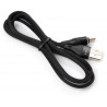 Дата кабель USB 2.0 AM to USB-C 1.0m cylindric nylon back Vinga (VCPDCTCCANB1BK)