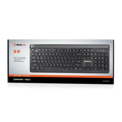 Клавіатура REAL-EL 7085 Comfort Black (EL123100032)