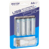 Акумулятор Beston AA USB Type-C 1460mAh 1.5V Li-ion * 4 (2AC-60/AA620265)