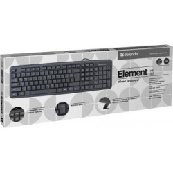 Клавіатура Defender Element HB-520 USB UKR Black (45529)