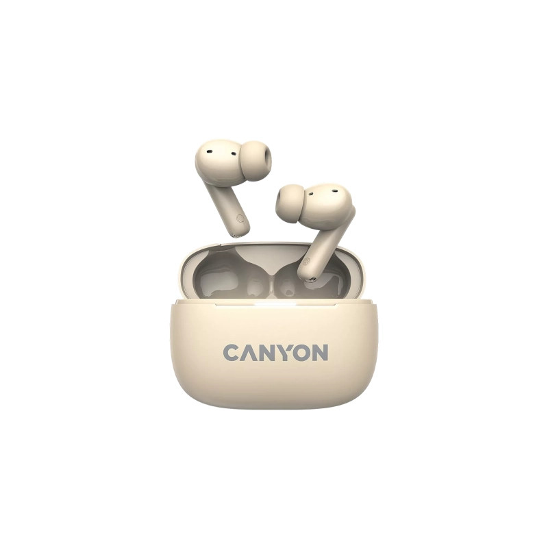 Навушники Canyon TWS-10 OnGo ANC ENC Beige (CNS-TWS10BG)