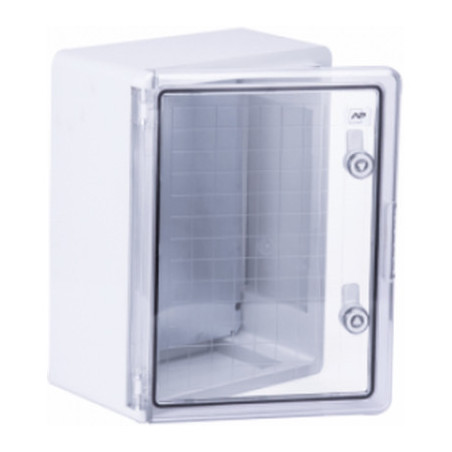 Шафа настінна ADAL PANO 400х300х220, з прозор. двецятами, IP65, Бокс ударостійкий, ABS пластик (144903 / 30999)