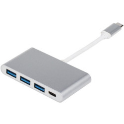 Концентратор Atcom Type-C 3.1 to 3xUSB 3.0 + Type-C 10 cm (12808)