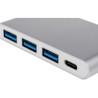 Концентратор Atcom Type-C 3.1 to 3xUSB 3.0 + Type-C 10 cm (12808)