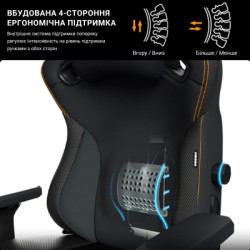 Крісло ігрове Anda Seat Kaiser 3 Fabric Size XL Grey (AD12YDC-XL-01-G-PV/F)