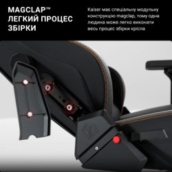 Крісло ігрове Anda Seat Kaiser 3 Fabric Size XL Grey (AD12YDC-XL-01-G-PV/F)