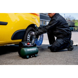 Компресор Metabo BASIC 160-6 W OF безолійний, 900Вт, 6л, 160л/хв, 8бар (601501000)
