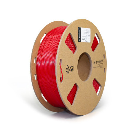 Пластик для 3D-принтера Gembird PETG, 1.75 мм, red, 1 кг (3DP-PETG1.75-01-R)