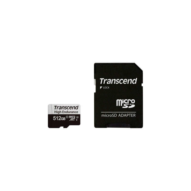 Карта пам'яті Transcend 512GB microSDXC class 10 UHS-I U3 High Endurance (TS512GUSD350V)