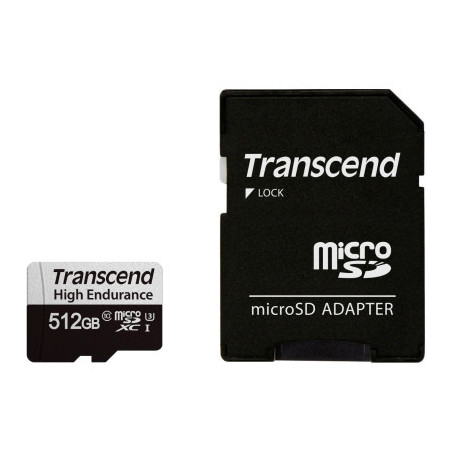 Карта пам'яті Transcend 512GB microSDXC class 10 UHS-I U3 High Endurance (TS512GUSD350V)