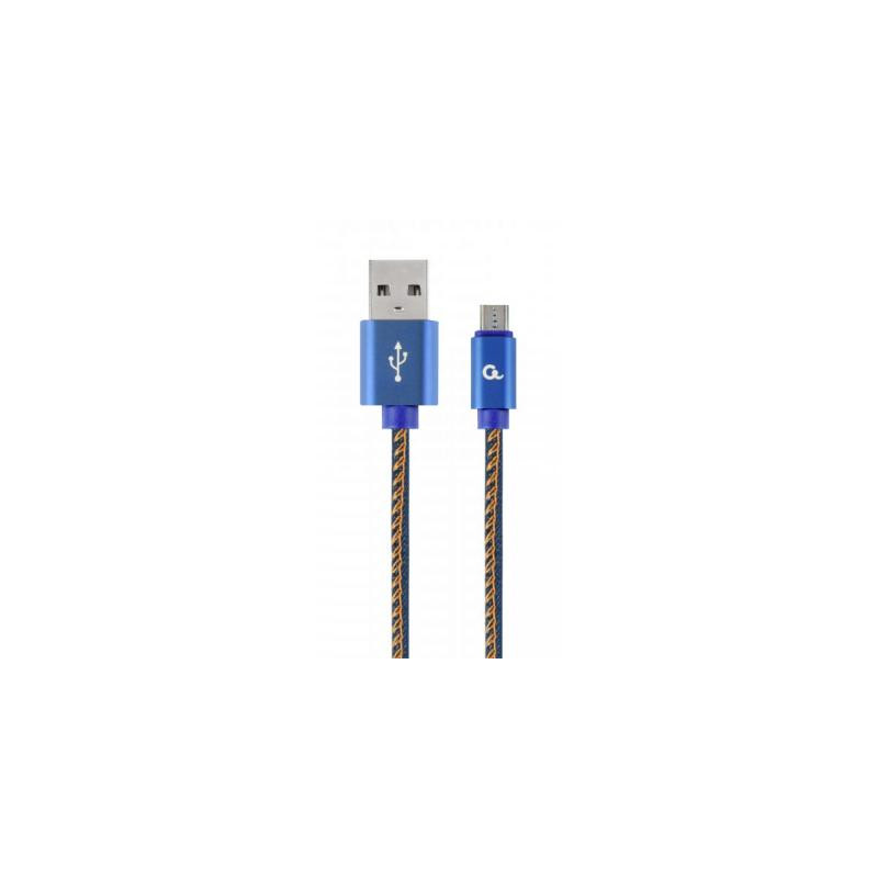 Дата кабель USB 2.0 AM to Micro 5P 1.0m Cablexpert (CC-USB2J-AMmBM-1M-BL)