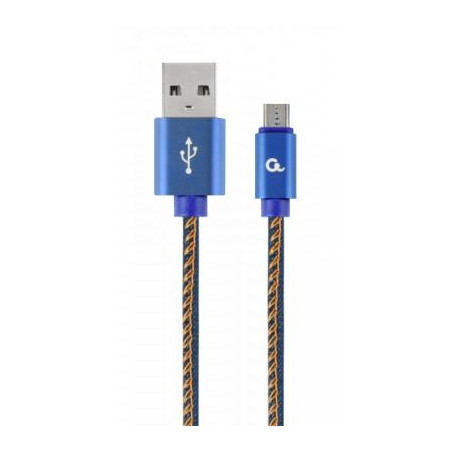 Дата кабель USB 2.0 AM to Micro 5P 1.0m Cablexpert (CC-USB2J-AMmBM-1M-BL)