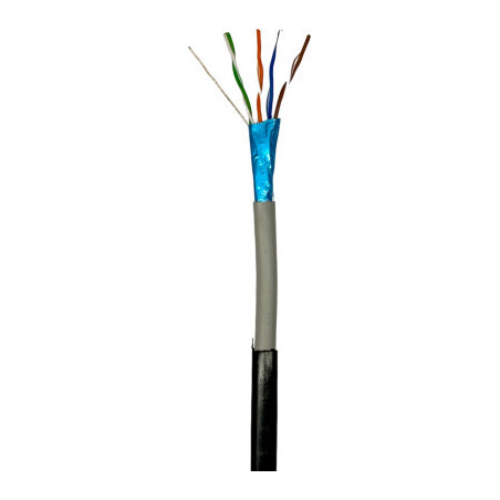 Кабель мережевий GEAR FTP 305м, cat.6, CCA, 4*2*0,51, PVC+PE, outdoor (GEC-FTPC6CCAOUT051305)