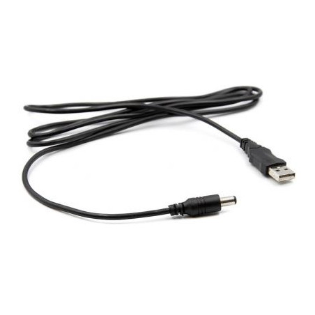 Кабель живлення USB to DC 5.5x2.1mm 5V 1.0m PowerPlant (CA911356)