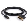 Кабель мультимедійний HDMI M to DVI M 1.8m 24+1pin Vinga (VCPHDMIDVI1.8)