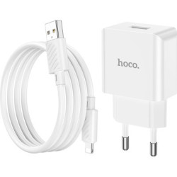 Зарядний пристрій HOCO C106A charger set(iP) White (6931474783899)