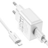 Зарядний пристрій HOCO C106A charger set(iP) White (6931474783899)