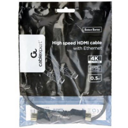 Кабель мультимедійний HDMI M to HDMI M 0.5m V1.4 Cablexpert (CC-HDMI4L-0.5M)