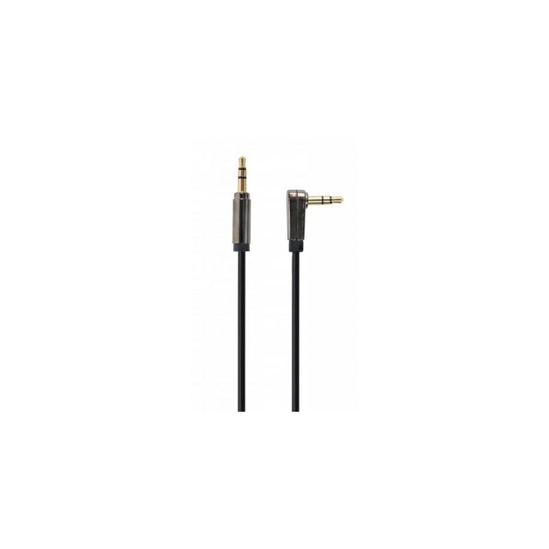 Кабель мультимедійний 3.5mm M to 3.5mm M 1.0m 90° corner Cablexpert (CCAPB-444L-1M)