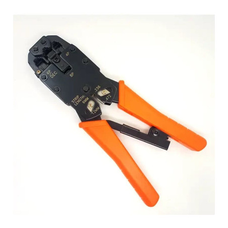 Інструмент Kingda RJ-45/RJ-12 з трещіткою (KD-T2008R)