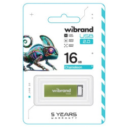 USB флеш накопичувач Wibrand 16GB Chameleon Green USB 2.0 (WI2.0/CH16U6LG)
