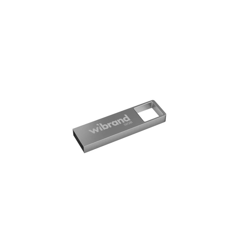 USB флеш накопичувач Wibrand 32GB Shark Silver USB 2.0 (WI2.0/SH32U4S)