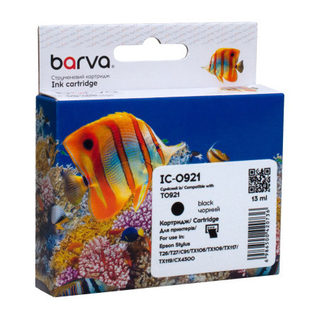 Картридж Barva Epson T0921/T1081 (C13T10814A10) 260ст, black (IC-0921)