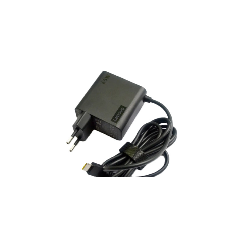 Блок живлення до ноутбуку Lenovo 65W роз'єм USB type-C (ADLX65ULGE2A / A40389)