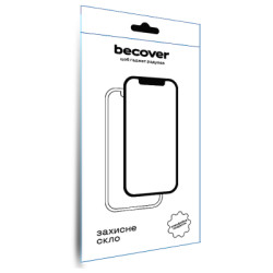 Скло захисне BeCover Apple iPhone 14 Pro Max 10D Black (711328)
