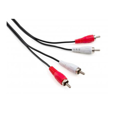 Кабель мультимедійний 2xRCA M to 2xRCA M 1.8m Vinga (VCP2RCA1.8)