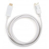 Кабель мультимедійний DisplayPort M to HDMI M 1.8m Vinga (VCPDPHDMI1.8WH)
