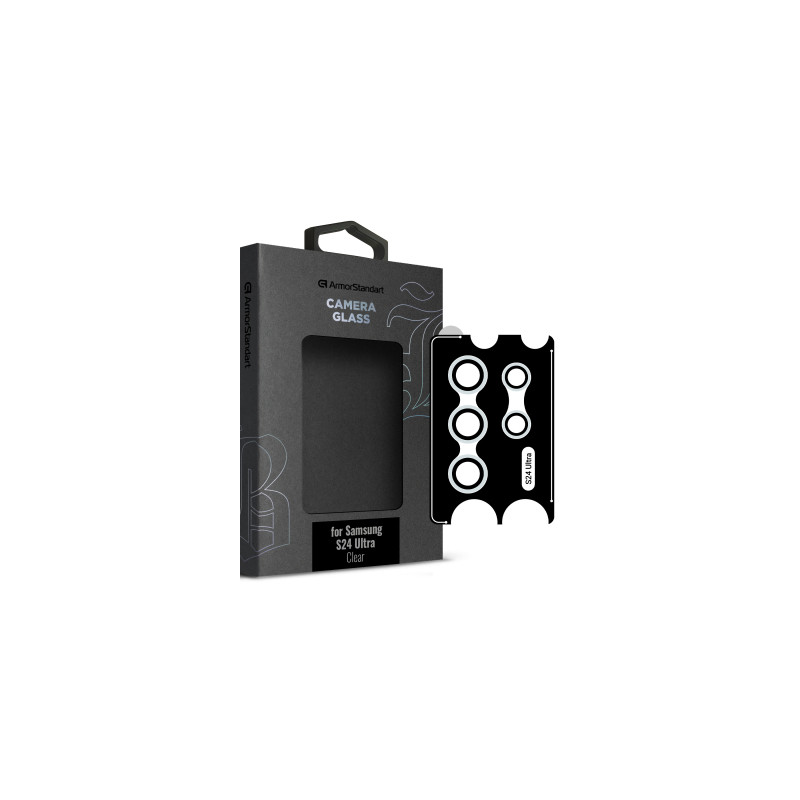 Скло захисне Armorstandart Camera glass Supreme Black Icon Samsung S24 Ultra Clear (ARM76616)