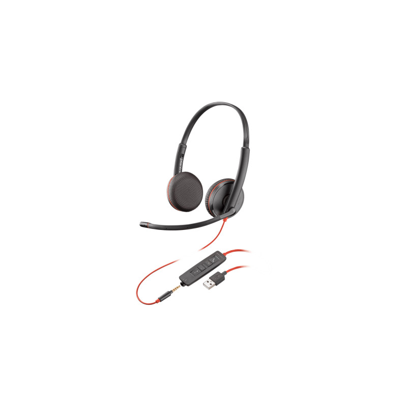Навушники Poly BlackWire C3225 USB-A HS Stereo Black (80S11AA)