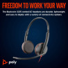 Навушники Poly BlackWire C3225 USB-C HS Stereo +3.5mm Plug +USB-C/A Adapter (Bulk) Black (8X229A6)