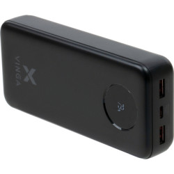 Батарея універсальна Vinga 20000 mAh 22.5W Display Black (VPBB2022)