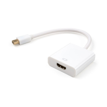 Перехідник Mini Display port M to HDMI F white Vinga (VCPMDPHDMIWH)