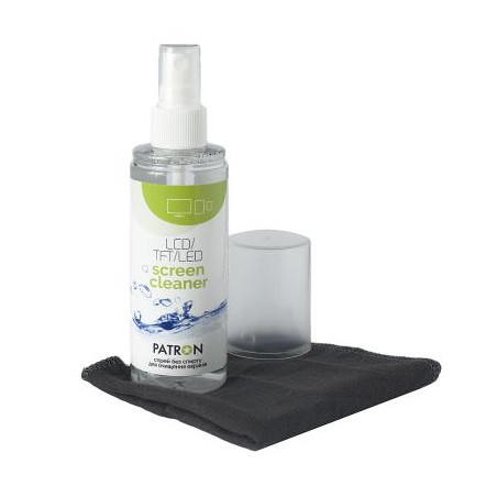 Спрей для очищення Patron Screen spray for TFT/LCD/LED 120ml +microfiber 20х20 (F3-022)